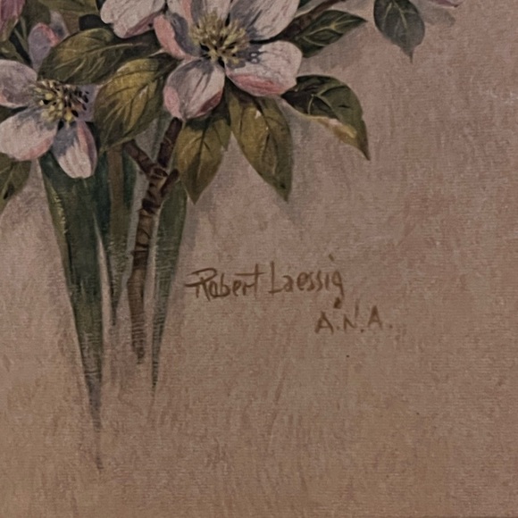 Floral Art Print in Ornate Frame - Picture 3 of 6